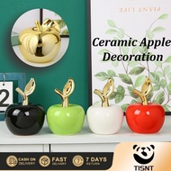 Creative Ceramic Apple Decoration Ceramic Statue Ornament Desktop Foyer TV Cabinet Decoration
