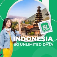 5G ESIM - Unlimited XL Indonesia Data E-Sim 3 days/5 days/7 days