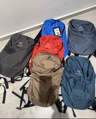 Arcteryx 始祖鳥 15L KONSEAL 戶外雙肩包 背包背囊 格紋黑色 棕色 灰綠 藍色 紅色 灰藍 男女情侶款
