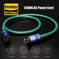 Hifi Power Cord Cable US/EU IEC C15 Female Power Connector Amplifier Wire