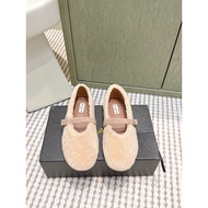 Alaia Autumn Winter New Style Ladies Simple All Party Flat Shoes