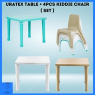 4PCS Uratex Kiddie Chair &amp; Uratex Table / Set Table and Chair