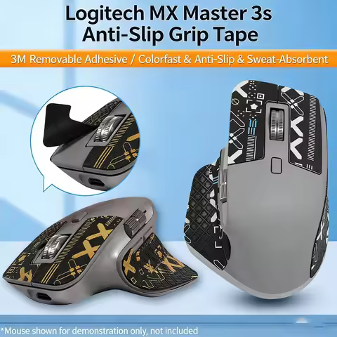 DIY Mouse Skin Mouse Skates Side Stickers Anti-slip Tap for Logistic MX Master 3 3S Game Mouse DIY H