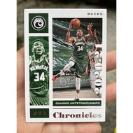 NBA CARD PANINI CHRONICLES BASKETBALL GIANNIS ANTETOKOUNMPO 2020