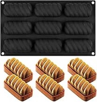 Silicone Mold, Silicone Biscuit Stick Baking Tray, Cookie and Chocolate Mold, Long Strips Eclair Mold for Chocolate er Bar Stick, Fondant Mould DIY Tools