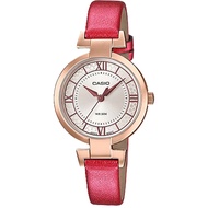 Casio  LTP-E403GL-9AV LTP-E403PL-9A1V LTP-E403PL-9A2V นาฬิกา Casio ผู้หญิง สายหนัง ของแท้ รับ1 ปี 12