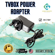 24 Hour ShipOut AC-DC Adapter Plug (TVBOX/MODEM) 5V2A|12V1A - SWITCHING POWER SUPPLY TVBOX R69 X96 T95