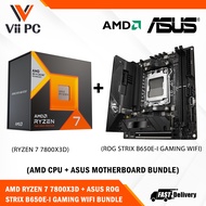 ASUS ROG STRIX B650E-I GAMING WIFI AM5 Mini-ITX Motherboard + AMD Ryzen 7 7800X3D TRAY VERSION BUNDL