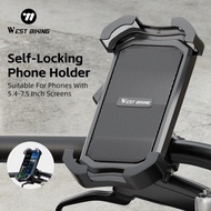 WEST BIKING Bike Phone Holder Anti Vibration 360 Rotatable WEST BIKING Pemegang Telefon Basikal Anti