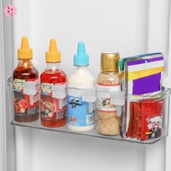 4pcs Adjustable Clear Fridge Divider Set Retractable Fridge Door Organizer Clip for Fridge Door Orga