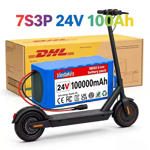 Premium 7S3P 24V 100Ah Rechargeable Battery Pack Over‑Discharge Protection Lithium Battery With 29.4