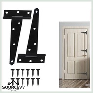SOURCE T Shape Door Hinges Includes Screws 270 Degree Rotation Durability for Cabinet Shed Gate Pet 
