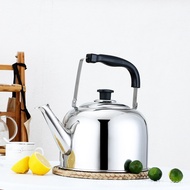 [Ready Stock] Non-Magnetic Stainless Steel Sound Kettle Large Capacity Thickened Whistle Kettle Gas 