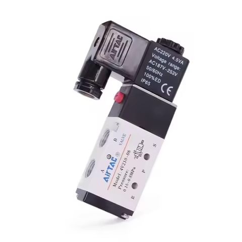 AIRTAC 4V210-08 4V310-10 4V410-15 Better Quality Pneumatic Electric Solenoid Valve Directional Contr