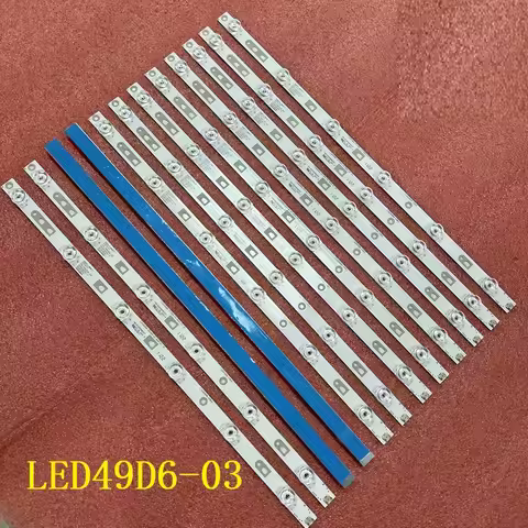 Kit LED Backlight strip(12)for Haier FD4951A-LU G49Y LED49D6-03(A) 30349006203 LED50D6-ZC14AG-03 LE5