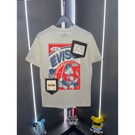 EVISU/God of Fortune/2026 Round Neck Short-Sleeved T-Shirt Couple Style Men's New Style Bottoming Sh