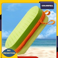 [Colorfull.sg] Swim Goggle Case Silicone Goggle Case with Clip & Drain Holes for Men Women Kids