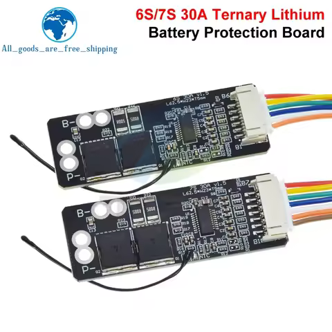 1/2/5PCS BMS 6S 30A / 7S 30A BMS Board With NTC For 3.7V Ternary Lithium Battery Protection Board/BM