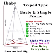 I Baby Spring Cot With Max Load 18Kg (Rangka Buaian Bayi | Tripod Type Baby Cradle)