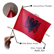 Nazhifa Printing - Small Albania Flag, Country Hand Flag, Parade, Festival