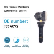 ระบบการตรวจสอบแรงดันยางรถยนต์เซ็นเซอร์ TMPS 4ชิ้น315MHz สำหรับ Cadillac ATS CTS Chevrolet Equinox GM