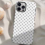 Popular foreign trade product: Polka dot double-layer anti-drop film case for iPhone 17 AIR, iPhone 