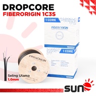 Dropcore Fiberorigin 1 Core Seling 1mm 1KM G657A1 - Drop core FTTH Cable - FO Cable 1C3S