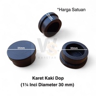 Rubber Feet Dop 1 1/ 4 inch Model POLOS Diameter 30mm Round Iron Pipe Table Chair Shelf Base/