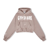 New Gymshark Womens Sweater Short Velvet Hoodie Fitness Training American Street Heavy Sweater
