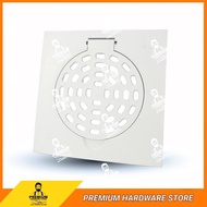 FLOOR TRAP PVC FLOOR GRATING PVC FLOOR TRAP/ TRAP & COVER FOR ROOM HOLES 6 X 6 INCH