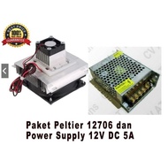 Peltier Set and Power Supply 12 Vdc 6A Package