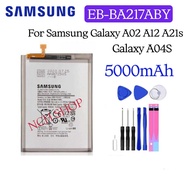 แบตเตอรี่ แท้ SAMSUNG A02 / A12 / A21s / M02 Battery EB-BA217ABY 5000mAh. เเบต Samsung Galaxy A12 A1