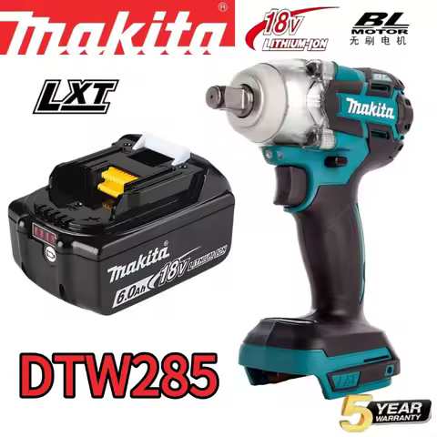 Original Makita DTW285 18V LXT Brushless Impact Wrench 280Nm Torque for General Heavy Duty Fastening
