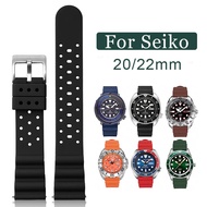 Soft Silicone Watch Strap 20mm 22mm Watch Band for Seiko 5 Bracelet Diving Diver Water Ghost Skx007 