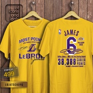 LeBRON JAMES ALL-TIME SCORING GREAT t-shirt