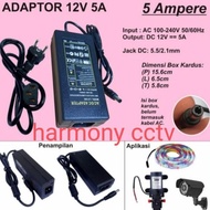 ADAPTOR 12volt 5amper AC/DC 12V 5A