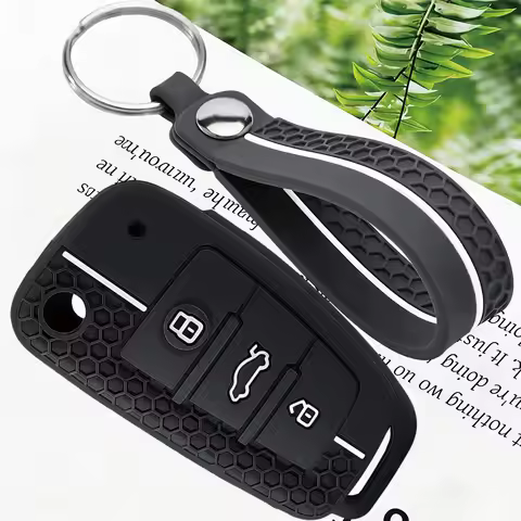Silicone Key Case Cover Shell for Audi A4 B7 A6 C6 4f 8v A3 8p A1 A3 Accessories Auto Remote Key Hol
