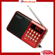 Mini Portable Radio Handheld Digital | FM | USB | TF | MP3 | Player Speaker Rechargeable