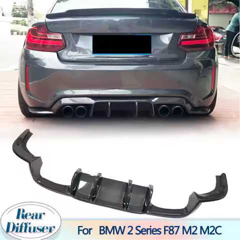 Car Rear Bumper Diffuser for BMW 2 Series F87 M2 M2C Competition 2016-2018 Rear Diffuser Lip Spoiler