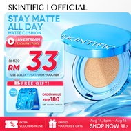 [NO.1] SKINTIFIC Perfect Stay Velvet Matte Cushion Foundation Full Coverage Long-lasting Oil Control
