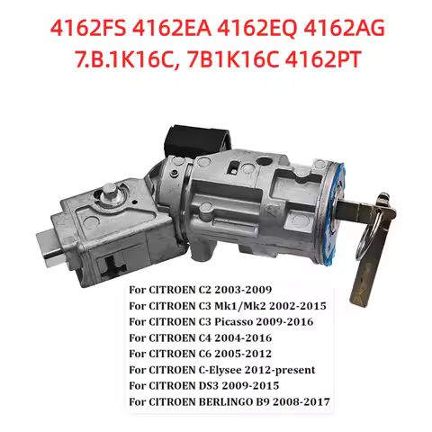 Ignition Starter Lock Switch With 2 Keys For Citroen C2 C3 2002-2010 C4 Berlingo 4162AG 4162.AG 416