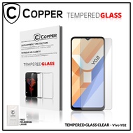 Vivo Y02 - COPPER TEMPERED GLASS FULL CLEAR