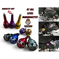 LCV8 Y15ZR Y16 RSX R STONEPRO MAGNETIC ENGINE OIL LEVEL 4T OIL CAP OIL NUT MT15 R15 RS150 VF3I EX5 L