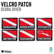 Velcro Patch Scuba Diver|NobeL Outdoor|Embroidery|