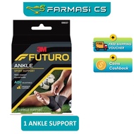 3M Futuro Sport Adjustable Ankle Support Strap 09037 [ adjustable moderate support helps support inj
