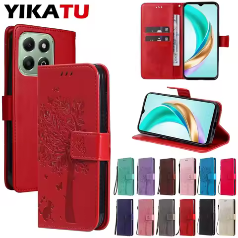 Wallet Flip Case For Huawei Y5 Y6 Y7 2019 Honor 8A 9A 9C 10 Lite Y7A Y7P Y6A Y5P Holder Card Magneti
