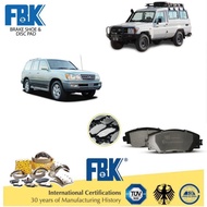 FBK Disc Brake Pad Front  FD2170MS -  Lexus LX470 UZJ100 Toyota Land Cruiser HZJ78 Ninja King HDJ 10