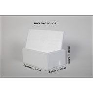 Styrofoam Box/Box Styrofoam/Box Cork/Box Foam/Cool Box/Cooler Box/Box Frozen Food/Box Drink Frozen/Gabus Ice/Box Styrofoam Save Cold/Box Ice/Box Cooler/Box Foam Size 5KG(26.5cm Length; Width 20.5cm ;Height 10.5cm)