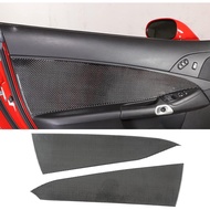 PIUGILH Carbon Fiber Inner Door Panel Cover Trim Kit, Door Armrest Window Side Panel Cover Decoratio