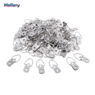 [Hellery] 100 Pieces Picture Hanger Photo Frame Hanging Small D Rings Silver Picture Frames Single H